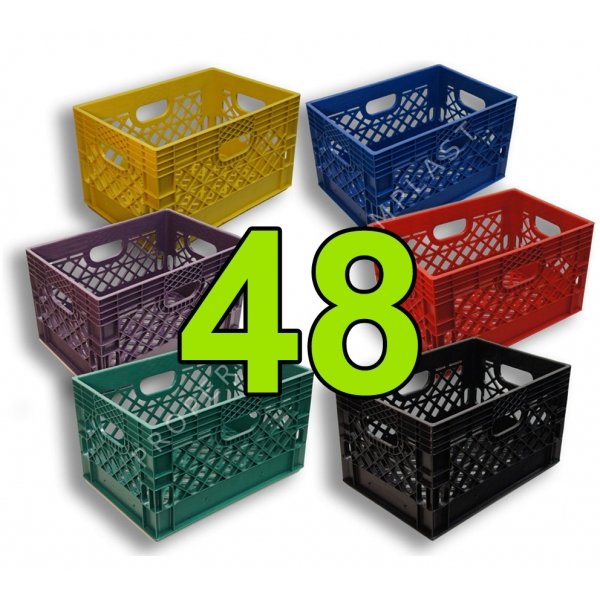 Rectangle Milk Crate -  Pallet of 48