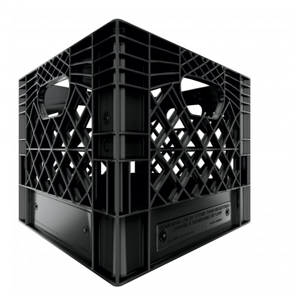 Black Square Milk Crate - Pallet of 96