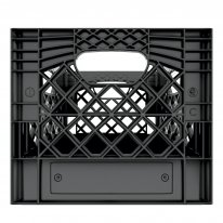 Black Square Milk Crate