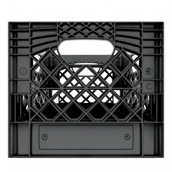 Black Square Milk Crate