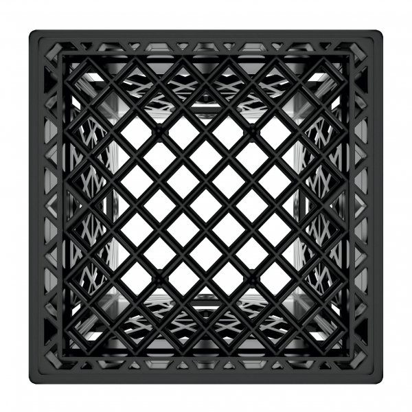 Black Square Milk Crate