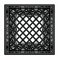 Set of 6 Black Square Milk Crates