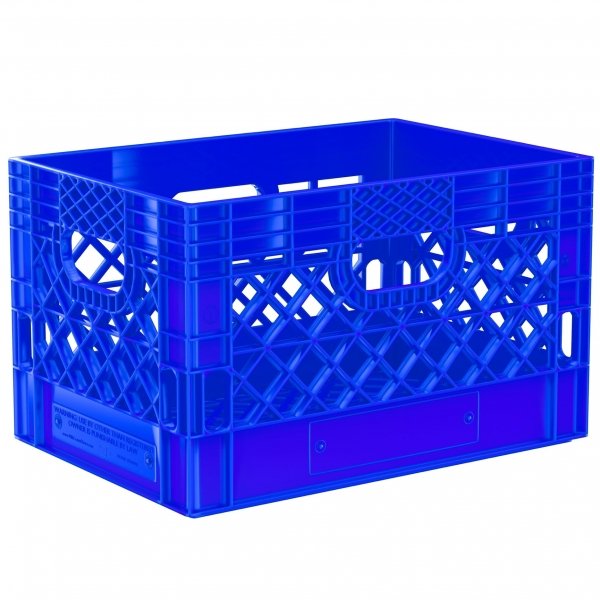 Set of 6 Green square milk crates – heavy duty crates at the best prices