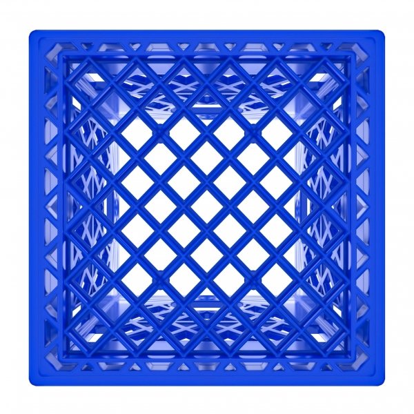 Set of 3 Blue Square Milk Crates