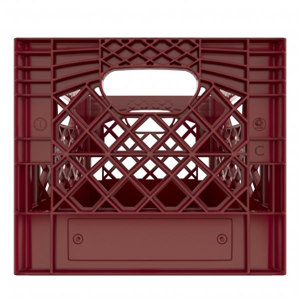 Brown Square Milk Crate