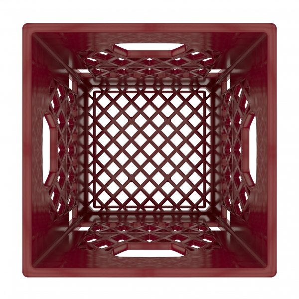 Brown Square Milk Crate