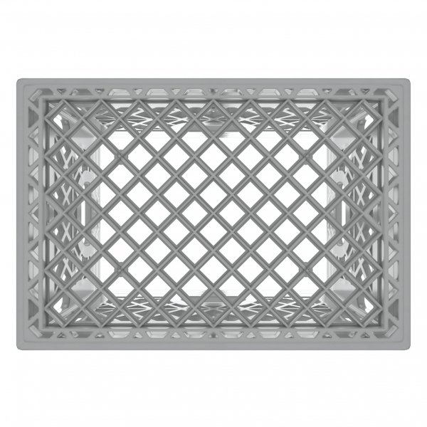 Gray Rectangle Milk Crate