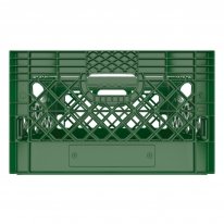 Green Rectangle Milk Crate