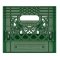 Set of 6 Green Rectangular Milk Crates