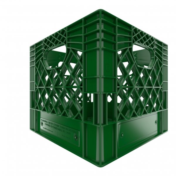 Green Square Milk Crate