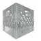 Gray Square Milk Crate