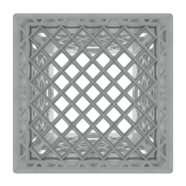 Gray Square Milk Crate