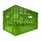 Pallet of 96 Lime Rectangular Milk Crates