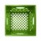 Set of 6 Lime Square Milk Crates