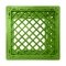 Set of 6 Lime Square Milk Crates