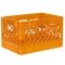 Pallet of 96 Orange Rectangular Milk Crates