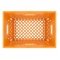 Orange Rectangle Milk Crate