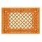 Orange Rectangle Milk Crate