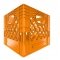 Orange Square Milk Crate