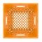 Set of 3 Orange Square Milk Crates