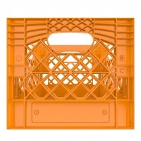 Orange Square Milk Crate