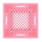 Set of 6 Pink Square Milk Crates
