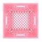 Set of 3 Pink Square Milk Crates