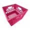 Pallet of 48 Pink Square Milk Crates