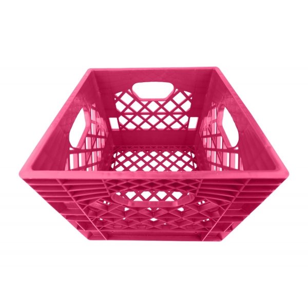 Pallet of 48 Pink Square Milk Crates