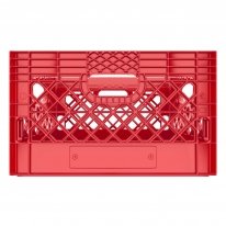 Red Rectangular Milk Crate