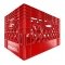 Pallet of 96 Red Rectangular Milk Crates