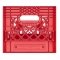 Red Rectangular Milk Crate