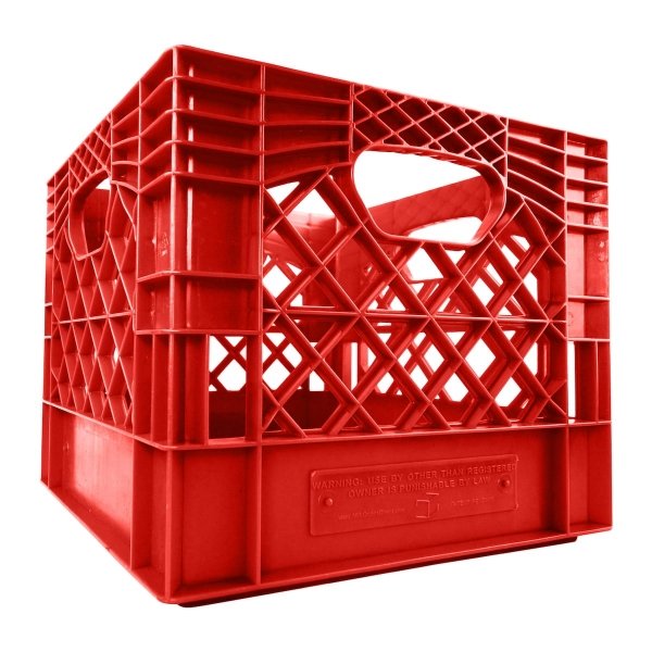 Square Milk Crate - 6 Pack