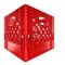 Pallet of 96 Red Square Milk Crates