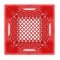 Set of 6 Red Square Milk Crates