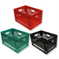 Set of 3 Rectangular Milk Crates