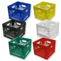 Square Milk Crate - 6 Pack