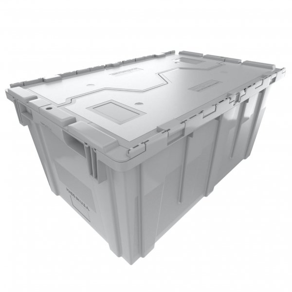 Heavy-Duty XL Attached Lid Tote – PALLET OF 48