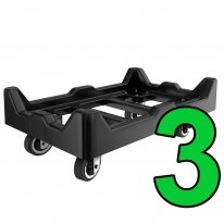 Heavy-Duty XL Tote Dolly XTD271712 - Set of 3 