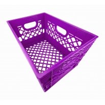 Violet Rectangular Milk Crates