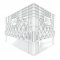 White Rectangular Milk Crate