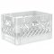 White Rectangular Milk Crate