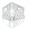 White Square Milk Crate