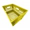 Set of 6 Yellow Rectangular Milk Crates