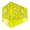 Set of 6 Yellow Rectangular Milk Crates