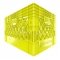 Yellow Rectangular Milk Crate