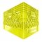 Set of 6 Yellow Rectangular Milk Crates