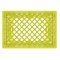 Yellow Rectangular Milk Crate