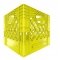 Set of 6 Yellow Square Milk Crates