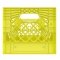 Set of 3 Yellow Square Milk Crates